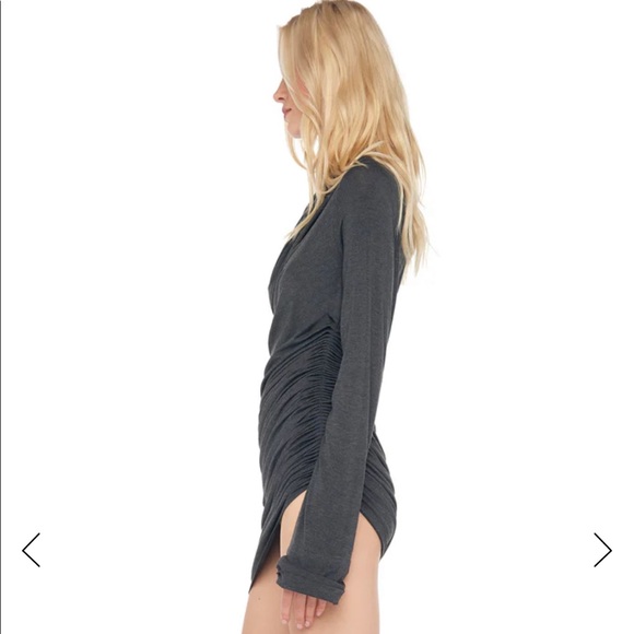 Norma Kamali LAZY DIANA MICRO DRESS W/ SLEEVE - Picture 5 of 5